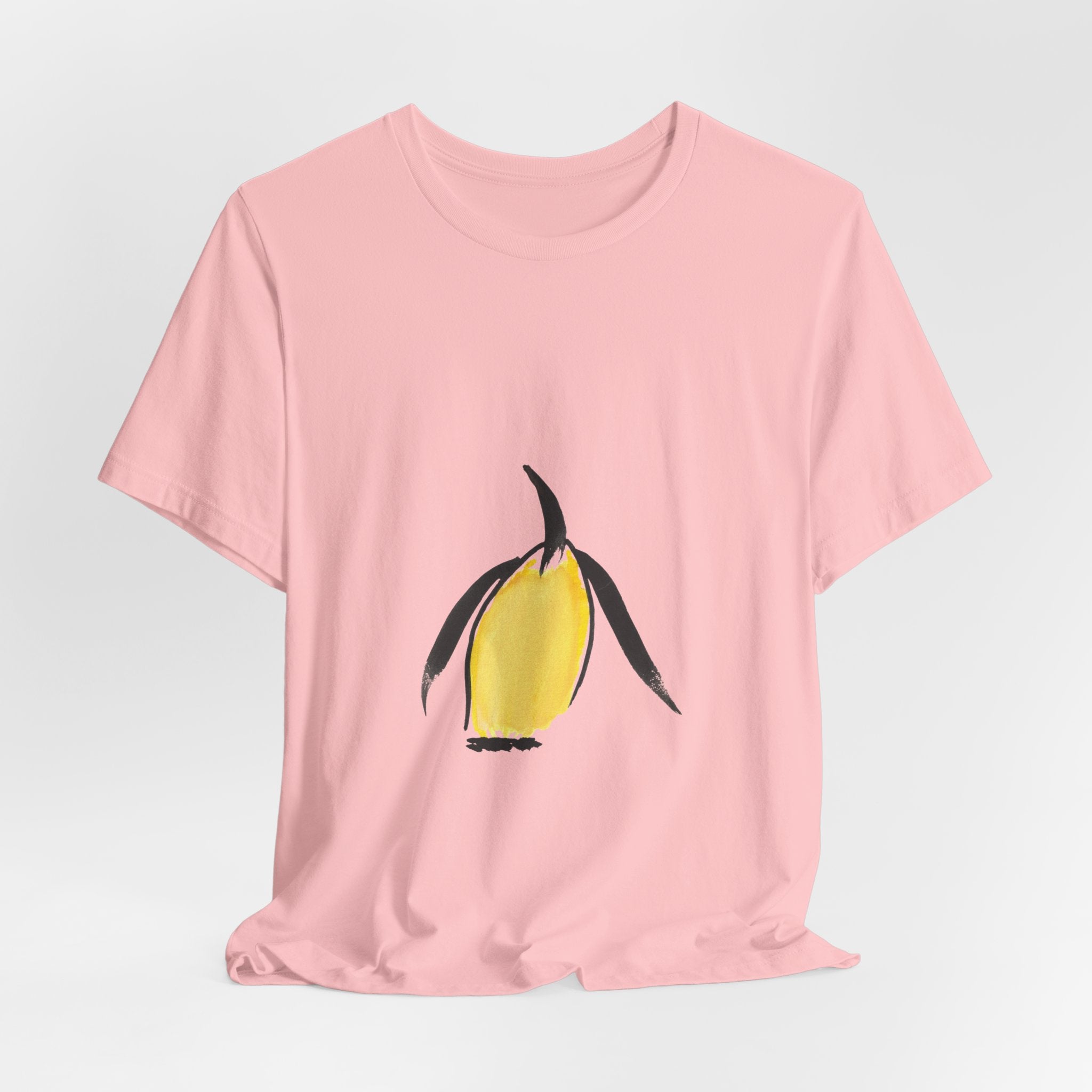 Artist Link: Minimal Yellow Penguin Graphic T-Shirt
