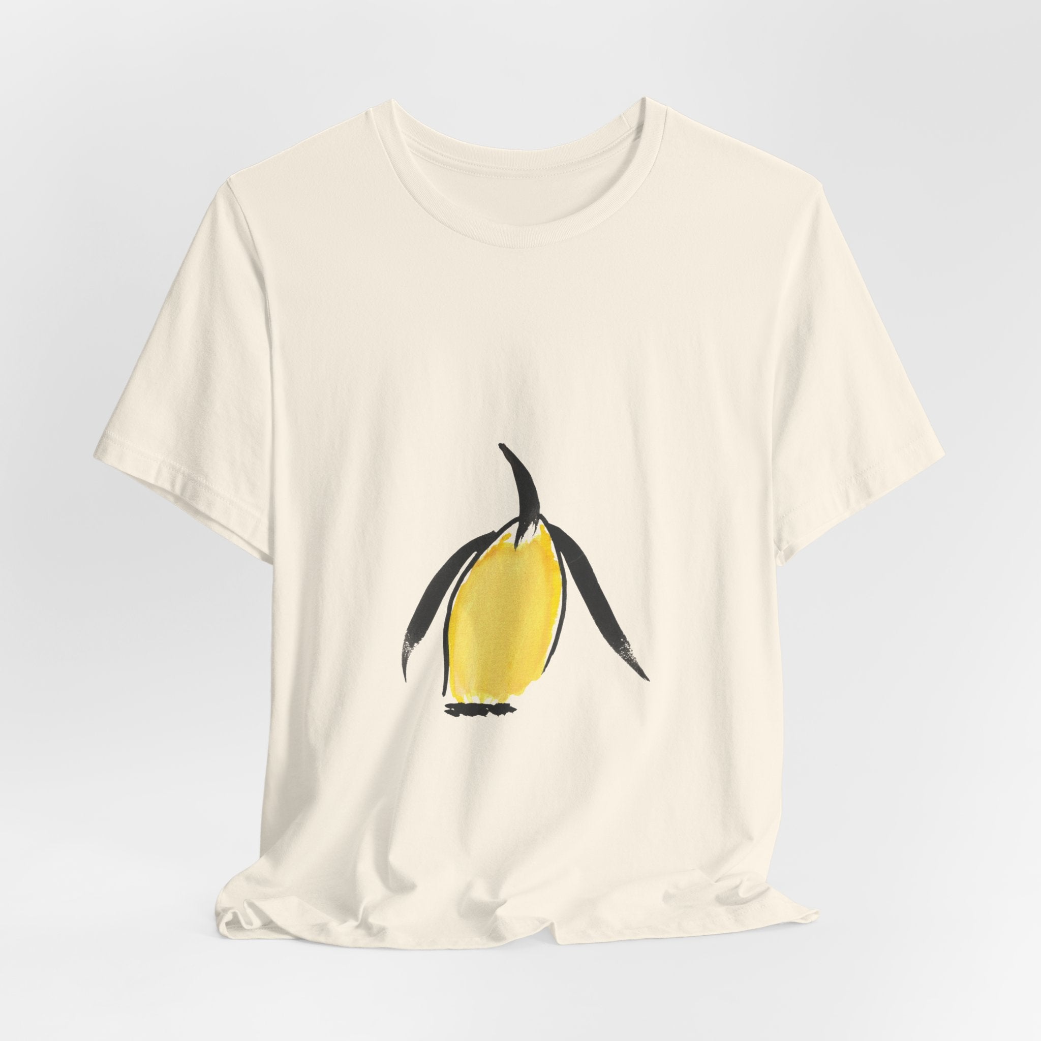 Artist Link: Minimal Yellow Penguin Graphic T-Shirt