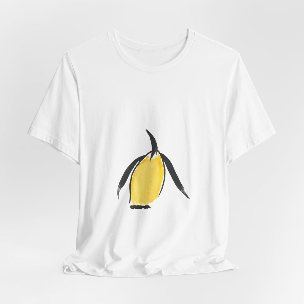 Artist Link: Minimal Yellow Penguin Graphic T-Shirt