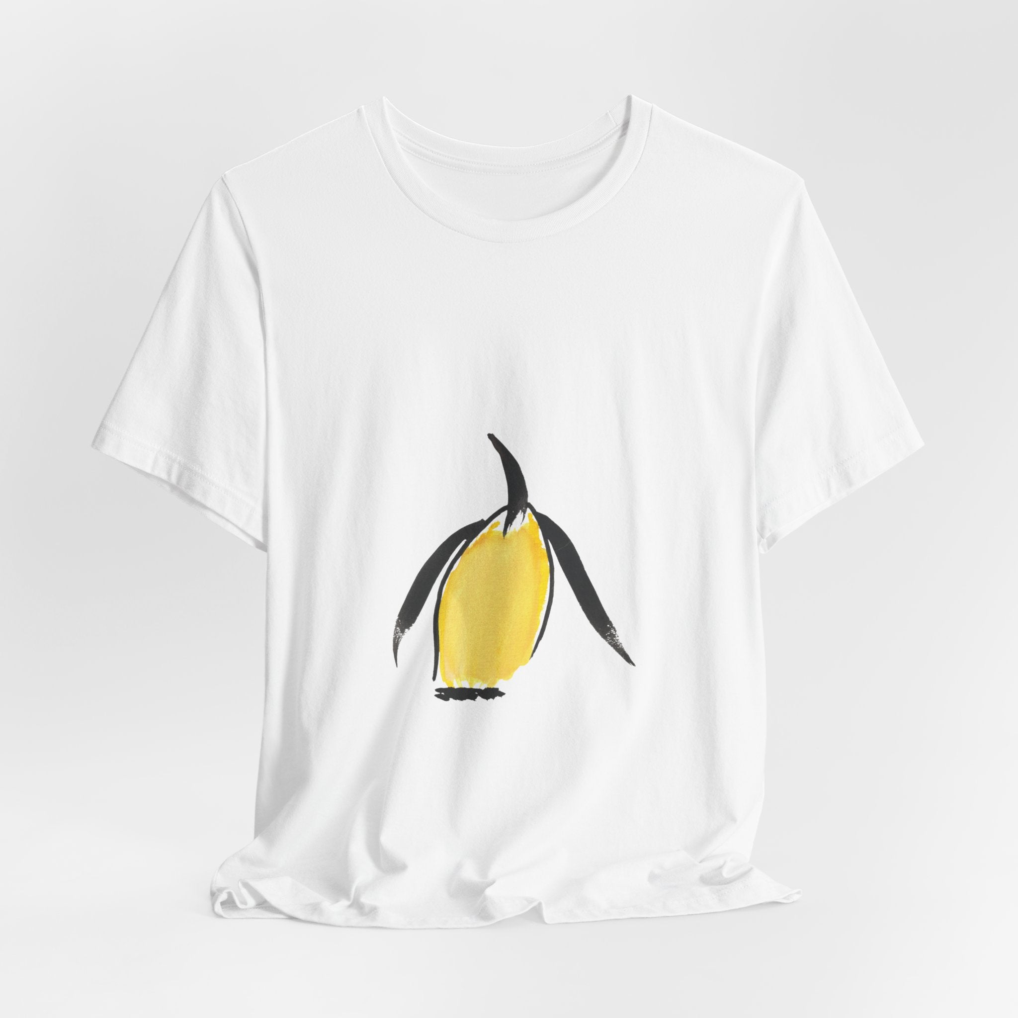 Artist Link: Minimal Yellow Penguin Graphic T-Shirt