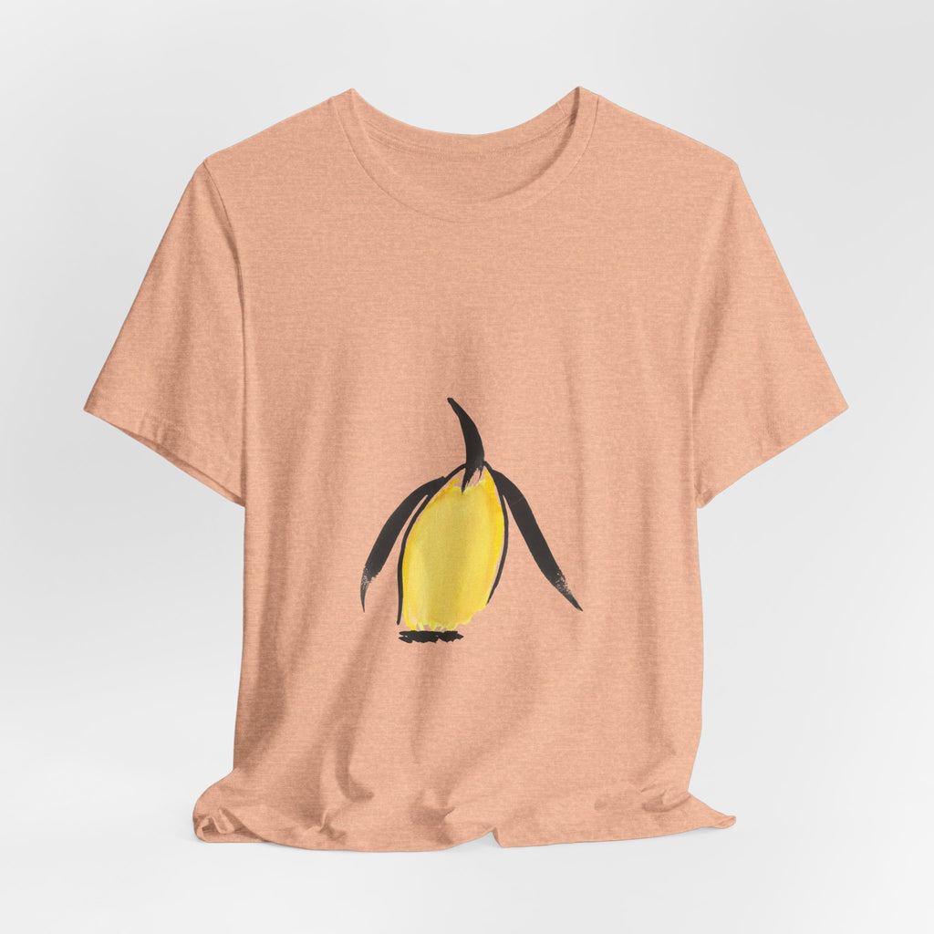 Artist Link: Minimal Yellow Penguin Graphic T-Shirt